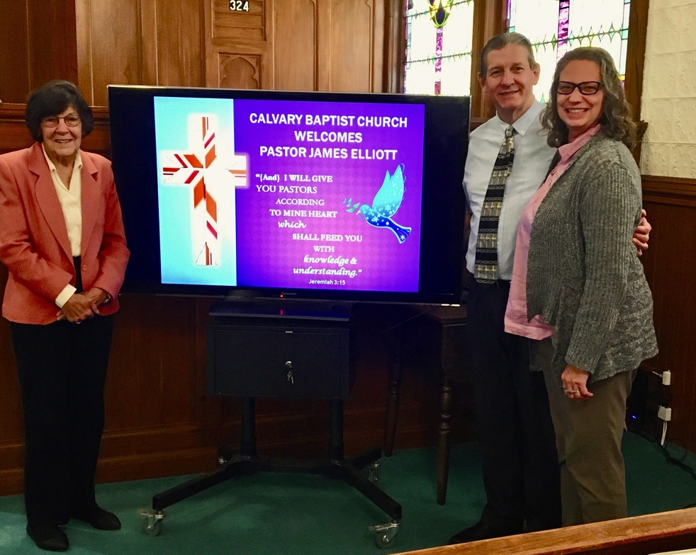 Pastor James Elliott Begins His Ministry at Calvary Baptist Church Calvary Baptist Church